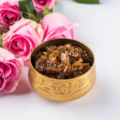 Rose gulkand served in a bowl — AM Nuts & Spices